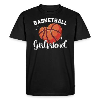 Basketball Girlfriend Love Couple Relationship - T-shirt Premium bio Homme - noir - Devant - Nico (187cm)