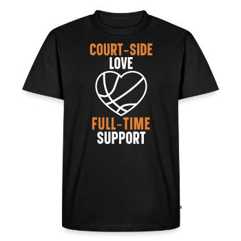 Basketball Girlfriend Love Couple Relationship - T-shirt Premium bio Homme - noir - Devant - Nico (187cm)