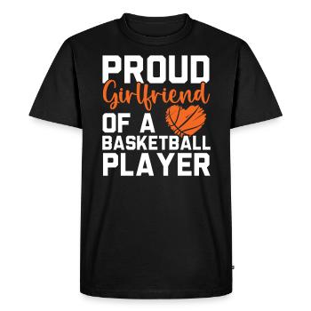Basketball Girlfriend Love Couple Relationship - T-shirt Premium bio Homme - noir - Devant - Nico (187cm)