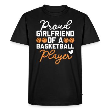 Basketball Girlfriend Love Couple Relationship - T-shirt Premium bio Homme - noir - Devant - Nico (187cm)