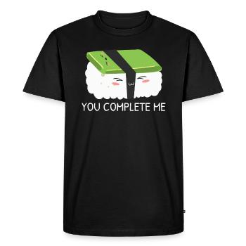 Avocado Sushi Roll Nigiri Avocado Fruit Guacamole - T-shirt Premium bio Homme - noir - Devant - Nico (187cm)