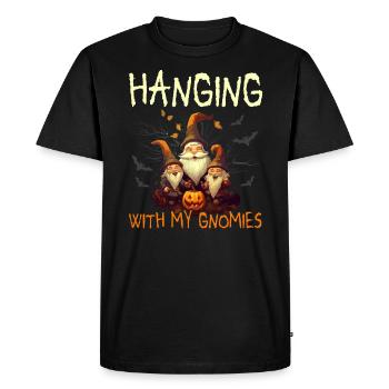 Gnome de jardin Halloween Trick Or Treat Gardener - T-shirt Premium bio Homme - noir - Devant - Nico (187cm)