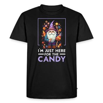 Gnome de jardin Halloween Trick Or Treat Gardener - T-shirt Premium bio Homme - noir - Devant - Nico (187cm)