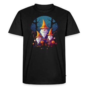 Gnome de jardin Halloween Trick Or Treat Gardener - T-shirt Premium bio Homme - noir - Devant - Nico (187cm)