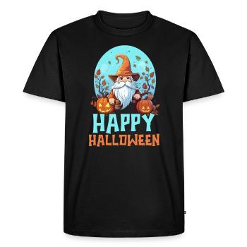Gnome de jardin Halloween Trick Or Treat Gardener - T-shirt Premium bio Homme - noir - Devant - Nico (187cm)