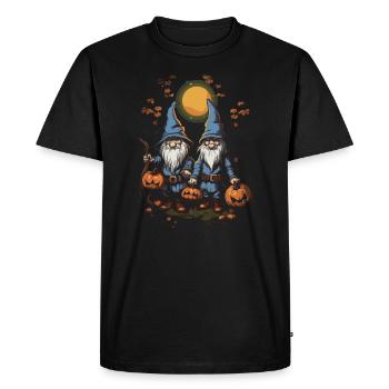 Gnome de jardin Halloween Trick Or Treat Gardener - T-shirt Premium bio Homme - noir - Devant - Nico (187cm)