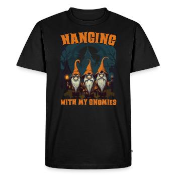 Gnome de jardin Halloween Trick Or Treat Gardener - T-shirt Premium bio Homme - noir - Devant - Nico (187cm)