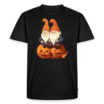 Gnome de jardin Halloween Trick Or Treat Gardener - T-shirt Premium bio Homme - noir - Devant - Nico (187cm)