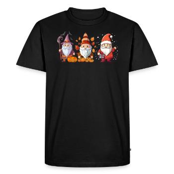 Gnome de jardin Halloween Trick Or Treat Gardener - T-shirt Premium bio Homme - noir - Devant - Nico (187cm)