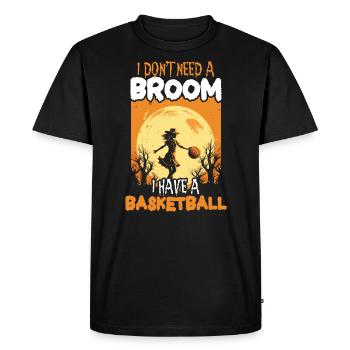 Basketball Halloween Trick ou Treat Spooky Baller - T-shirt Premium bio Homme - noir - Devant - Nico (187cm)