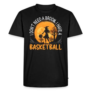 Basketball Halloween Trick ou Treat Spooky Baller - T-shirt Premium bio Homme - noir - Devant - Nico (187cm)