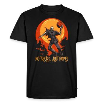 Basketball Halloween Trick ou Treat Spooky Baller - T-shirt Premium bio Homme - noir - Devant - Nico (187cm)