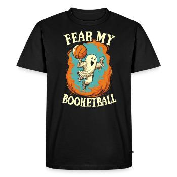 Basketball Halloween Trick ou Treat Spooky Baller - T-shirt Premium bio Homme - noir - Devant - Nico (187cm)