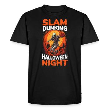 Basketball Halloween Trick ou Treat Spooky Baller - T-shirt Premium bio Homme - noir - Devant - Nico (187cm)