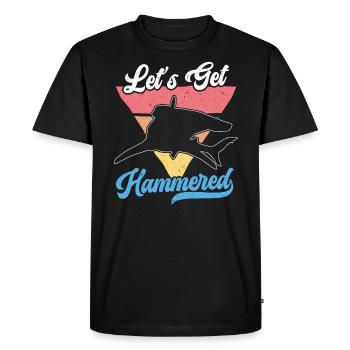 Hammerhead Shark Lover Marine Biology Underwater - Men's Premium Organic T-Shirt - black - Front - Nico (187cm)