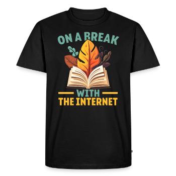 Digital Detox Mobile Phone Fasting Go Offline - T-shirt Premium bio Homme - noir - Devant - Nico (187cm)