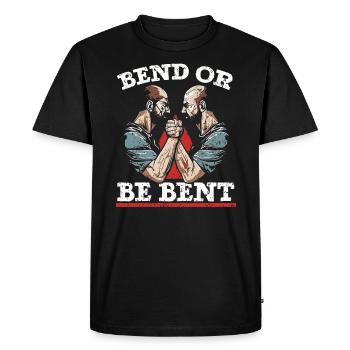 Arm Wrestling Trainer Arm Wrestler Wrist Wrestler - Men's Premium Organic T-Shirt - black - Front - Nico (187cm)