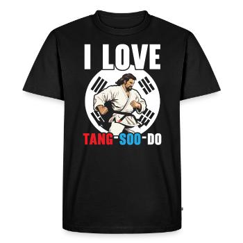 Tang Soo Do Karaté Arts Martiaux Artiste Martial - T-shirt Premium bio Homme - noir - Devant - Nico (187cm)