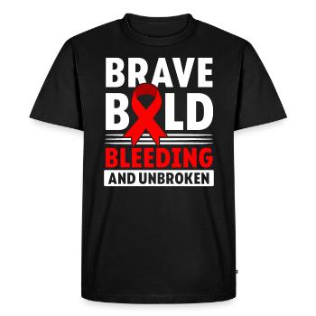 Hemophilia Warrior Disorder Hemophilia Awareness - Men's Premium Organic T-Shirt - black - Front - Nico (187cm)