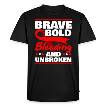 Hemophilia Warrior Disorder Hemophilia Awareness - Men's Premium Organic T-Shirt - black - Front - Nico (187cm)