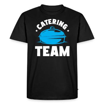 Service traiteur Restauration Chef serveur - T-shirt Premium bio Homme - noir - Devant - Nico (187cm)