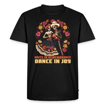 Dia De Los Muertos Crâne en Sucre Vacances Mexicaines - T-shirt Premium bio Homme - noir - Devant - Nico (187cm)