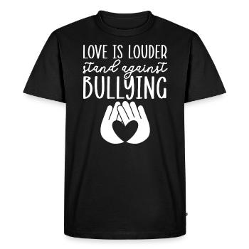 Journée de l’unité Anti Intimidation Prévention Gentillesse - T-shirt Premium bio Homme - noir - Devant - Nico (187cm)