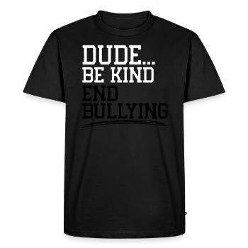 Journée de l’unité Anti Intimidation Prévention Gentillesse - T-shirt Premium bio Homme - noir - Devant - Nico (187cm)