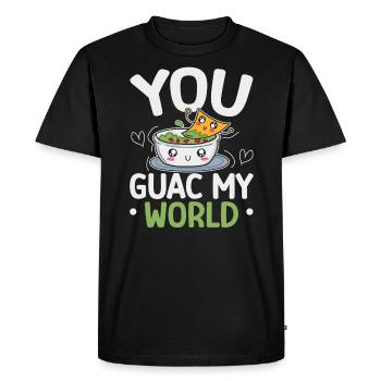 Sweet Avocado Pun Fruit Guac Blagues Guacamole Lover - T-shirt Premium bio Homme - noir - Devant - Nico (187cm)