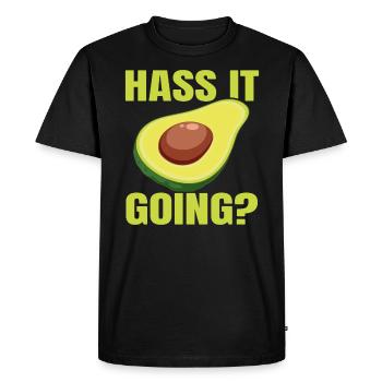 Sweet Avocado Pun Fruit Guac Blagues Guacamole Lover - T-shirt Premium bio Homme - noir - Devant - Nico (187cm)
