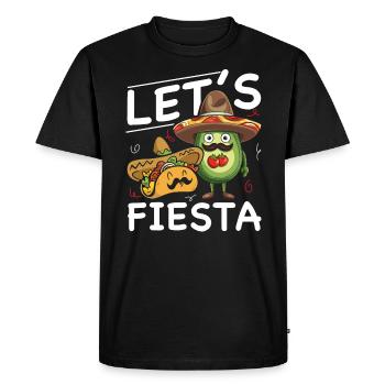 Avocado Taco Mexique Guacamole Lover Cinco De Mayo - T-shirt Premium bio Homme - noir - Devant - Nico (187cm)