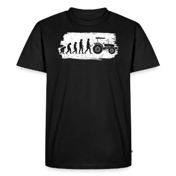 Tractor Mechanic Farm Tractor Repair Mechanical - Men's Premium Organic T-Shirt - black - Front - Nico (187cm)