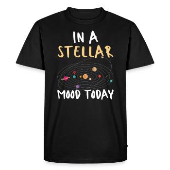 Astronomer Astronomy Constellations Stars Space - Men's Premium Organic T-Shirt - black - Front - Nico (187cm)