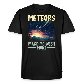 Astronome Astronomie Constellations Étoiles Espace - T-shirt Premium bio Homme - noir - Devant - Nico (187cm)