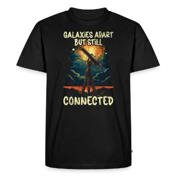 Astronomer Astronomy Constellations Stars Space - Men's Premium Organic T-Shirt - black - Front - Nico (187cm)