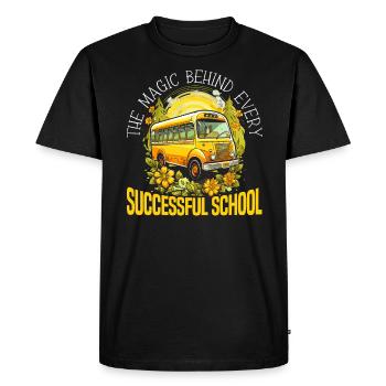 Administrateur de l’école Principal Admin Squad - T-shirt Premium bio Homme - noir - Devant - Nico (187cm)