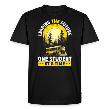 Administrateur de l’école Principal Admin Squad - T-shirt Premium bio Homme - noir - Devant - Nico (187cm)