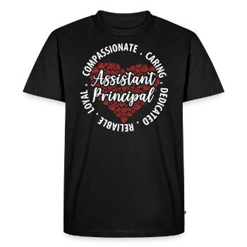 Administrateur de l’école Principal Admin Squad - T-shirt Premium bio Homme - noir - Devant - Nico (187cm)