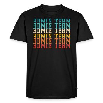 Administrateur de l’école Principal Admin Squad - T-shirt Premium bio Homme - noir - Devant - Nico (187cm)