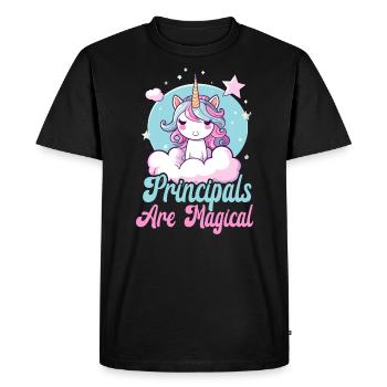 Administrateur de l’école Principal Admin Squad - T-shirt Premium bio Homme - noir - Devant - Nico (187cm)