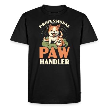 Pet Sitting Pet Lover Dog Walking Dog Sitter - Men's Premium Organic T-Shirt - black - Front - Nico (187cm)
