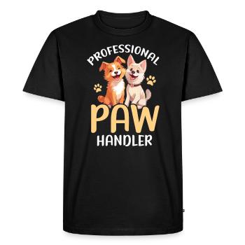 Pet Sitting Pet Lover Dog Walking Dog Sitter - Men's Premium Organic T-Shirt - black - Front - Nico (187cm)