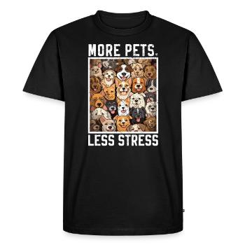 Pet Sitting Pet Lover Dog Walking Dog Sitter - Men's Premium Organic T-Shirt - black - Front - Nico (187cm)