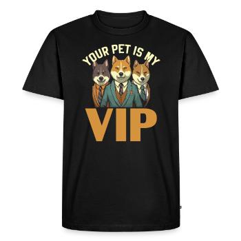 Pet Sitting Pet Lover Dog Walking Dog Sitter - T-shirt Premium bio Homme - noir - Devant - Nico (187cm)