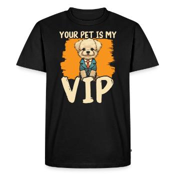 Pet Sitting Pet Lover Dog Walking Dog Sitter - T-shirt Premium bio Homme - noir - Devant - Nico (187cm)