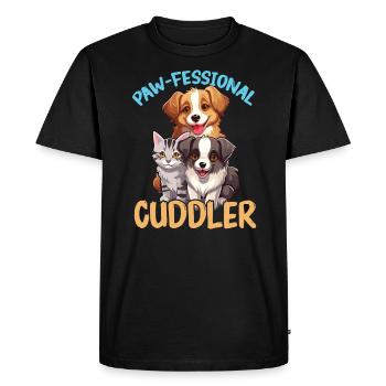 Pet Sitting Pet Lover Dog Walking Dog Sitter - Men's Premium Organic T-Shirt - black - Front - Nico (187cm)