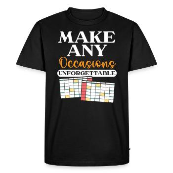 Event Planner Coordinator Job Event Planning - Men's Premium Organic T-Shirt - black - Front - Nico (187cm)