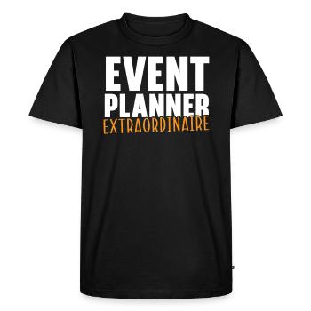 Event Planner Coordinator Job Event Planning - Men's Premium Organic T-Shirt - black - Front - Nico (187cm)