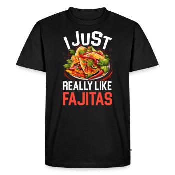 Fajita Tex-mex Cuisine Food Foodie Texas Mexican - Men's Premium Organic T-Shirt - black - Front - Nico (187cm)