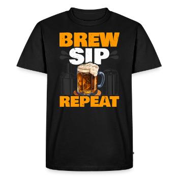 Homebrewing Brewer Beer Making Craft Beer Homebrew - T-shirt Premium bio Homme - noir - Devant - Nico (187cm)